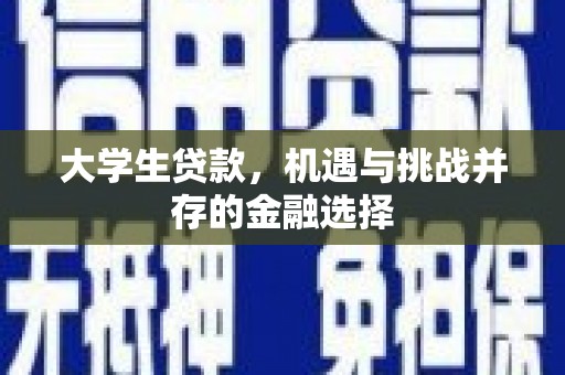 南屯大学生贷款，机遇与挑战并存的金融选择