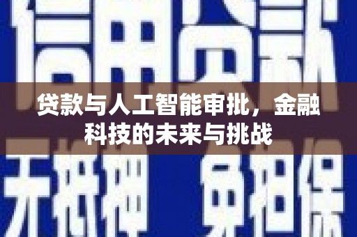 安南贷款与人工智能审批，金融科技的未来与挑战
