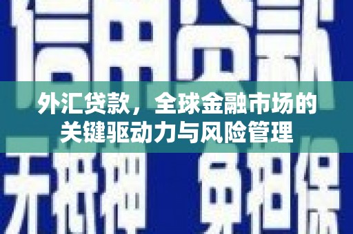 埔心外汇贷款，全球金融市场的关键驱动力与风险管理