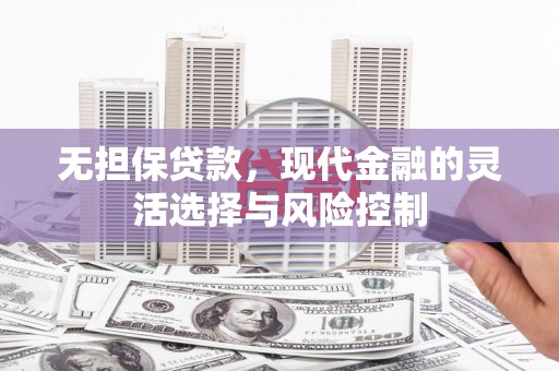 延平无担保贷款，现代金融的灵活选择与风险控制