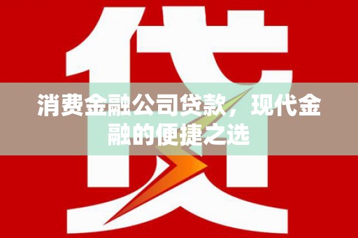 埌东消费金融公司贷款，现代金融的便捷之选