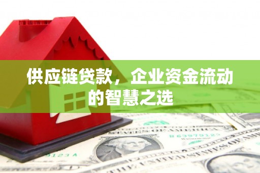 酒泉供应链贷款，企业资金流动的智慧之选