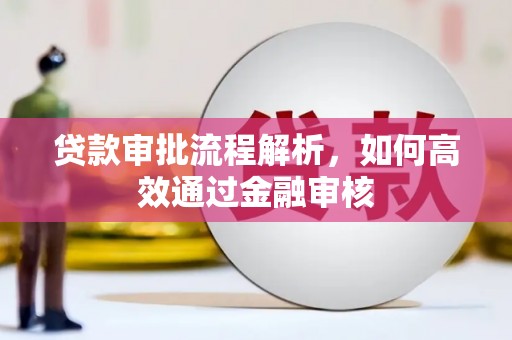 沈河贷款审批流程解析，如何高效通过金融审核