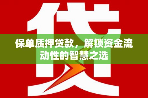 嘉模堂区保单质押贷款，解锁资金流动性的智慧之选