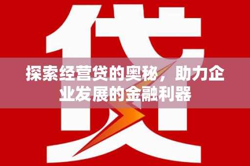 文山探索经营贷的奥秘，助力企业发展的金融利器