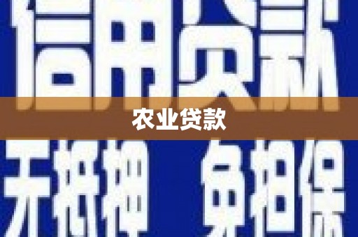 蠡县农业贷款