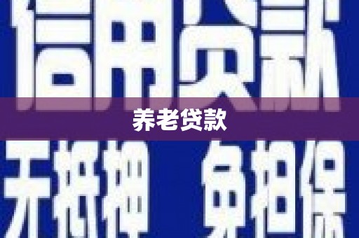 乳源养老贷款