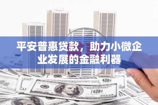 佳里平安普惠贷款，助力小微企业发展的金融利器